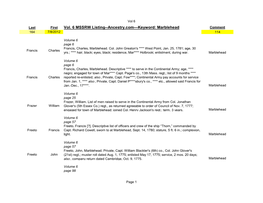 Vol. 6 MSSRW Listing--Ancestry.Com---Keyword: Marblehead Comment 164 7/8/2012 114