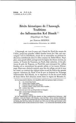 Récits Historiques De L'azawagh