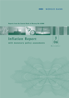 Norges Bank Inflation Report 3/2006