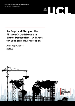 An Empirical Study on the Finance-Growth Nexus in Brunei Darussalam – a Target for Economic Diversification