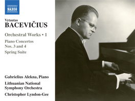 Vytautas BACEVIČIUS Orchestral Works • 1 Piano Concertos Nos