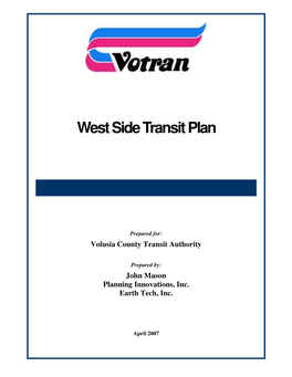 West Side Transit Plan