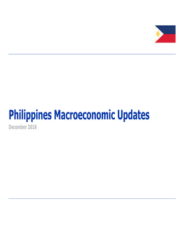 Philippine Macroeconomic Presentation