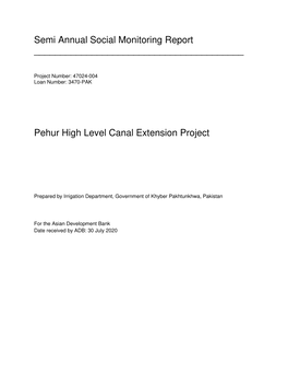 Pehur High Level Canal Extension Project