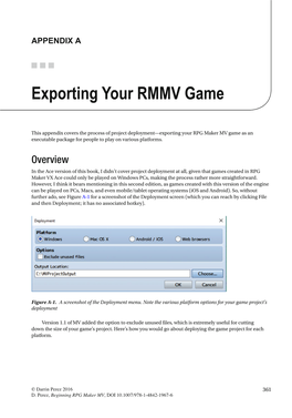 Exporting Your RMMV Game