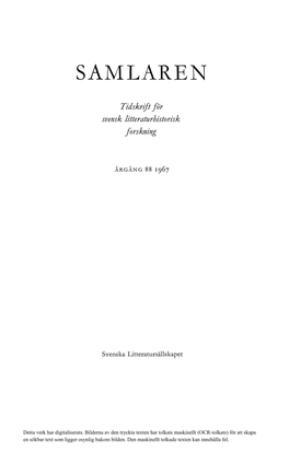 Svensk Litteraturhistorisk Bibliografi 84