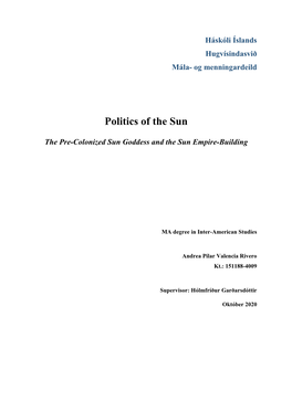 Politics of the Sun