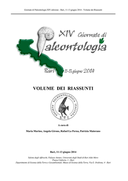 Volume Dei Riassunti