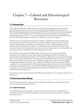 Chapters 7 Cultural and Paleo