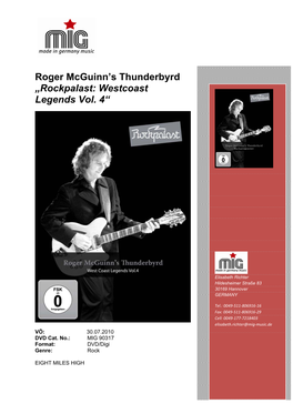 Roger Mcguinn's Thunderbyrd „Rockpalast: Westcoast Legends