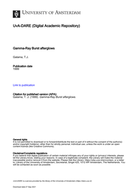 10.33 Observed and Inferred Parameters of GRB 970508