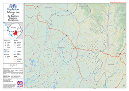 Reference Map of Bo, Southern Province, Sierra Leone