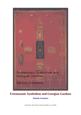 Freemasonic Symbolism and Georgian Gardens