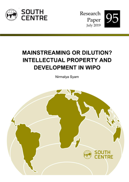 Intellectual Property and Development in Wipo