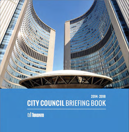 Council Briefing Book Volume 2: Key City Initiatives