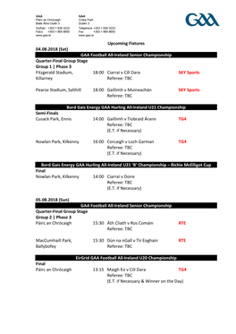 GAA Football All-Ireland Senior Championship Quarter