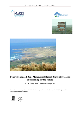 Fanore Coast and Dune Management Report, 2016