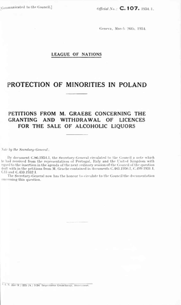 Protection of Minorities in Poland