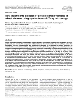 New Insights Into Globoids of Protein Storage Vacuoles in Wheat Aleurone Using Synchrotron Soft X-Ray Microscopy