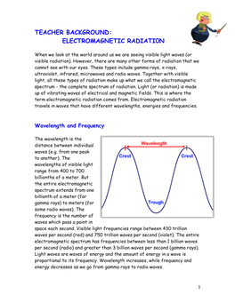 Teacher Background: Electromagnetic Radiati0n