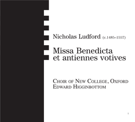 Missa Benedicta Et Antiennes Votives