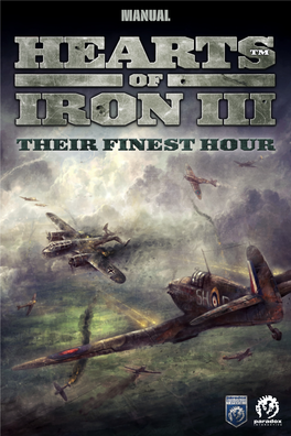 Manual Hearts of IRON III Their Finest Hour