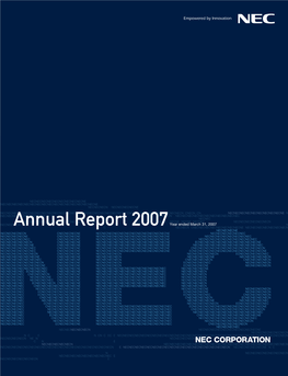 Annual Report 2007Year Ended March 31, 2007