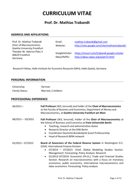 Curriculum Vitae