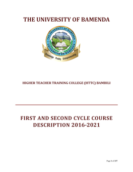 The University of Bamenda