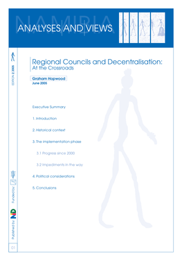 Regional Councils and Decentralisation