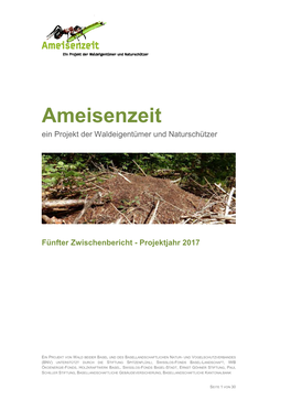 Ameisenzeit Ein Projekt Der Waldeigentümer Und Naturschützer