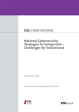 CSS CYBER DEFENSE National Cybersecurity Strategies In