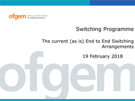 Switching Programme