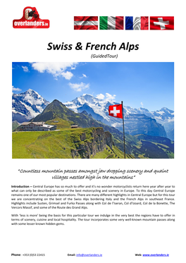 Swiss & French Alps