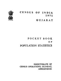 Census of India 1971 Gujarat Pocket Book