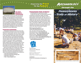 Archaeology Through Pennsylvania Trails of History