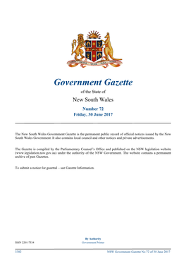 Government Gazette No 72 of 30 June 2017