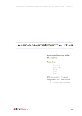 Aurangabad-Amravati Integrated Value Chain