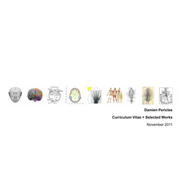 Damien Pericles Curriculum Vitae + Selected Works November 2011