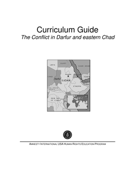 Curriculum Guide the Conflict in Darfur and Eastern Chad