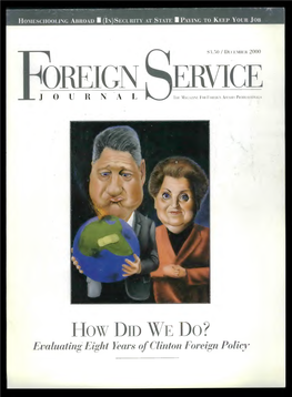 The Foreign Service Journal, December 2000