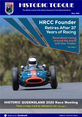 HRCC Historic Torque, May 2020