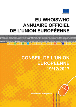 Eu Whoiswho Annuaire Officiel De L'union Européenne Conseil De L'union Européenne 19/12/2017