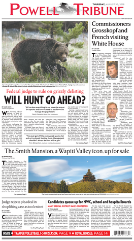 The Smith Mansion, a Wapiti Valley Icon, up for Sale by MARK DAVIS Tribune Staff Writer