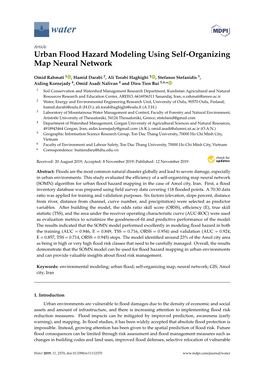 Urban Flood Hazard Modeling Using Self-Organizing Map Neural Network