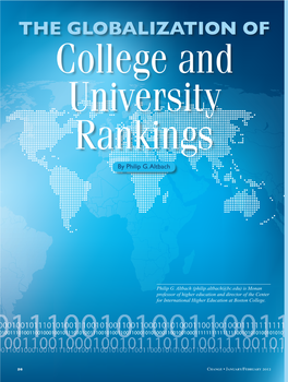 THE GLOBALIZATION of College and University Rankings by Philip G