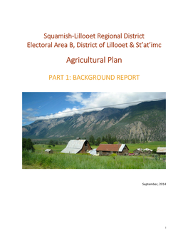 Agricultural Plan