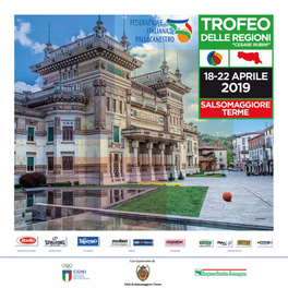 La Brochure Del Trofeo Delle Regioni “Cesare Rubini” 2019