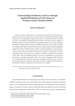 Understanding Prehistoric Land Use Through Spatial Distribution of Latte Stones in Northern Guam, Mariana Islands