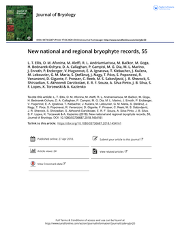 New National and Regional Bryophyte Records, 55